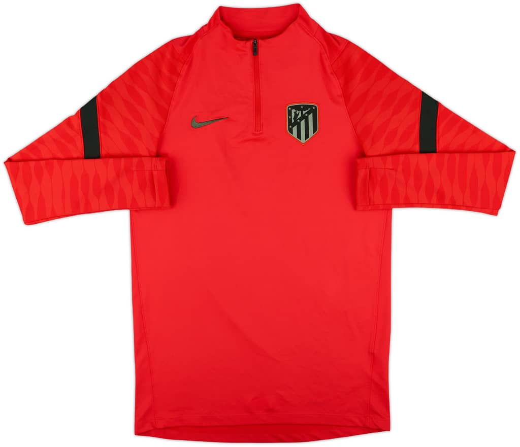 2021-22 Atletico Madrid Nike 1/4 Zip Drill Top - 8/10 - (S)
