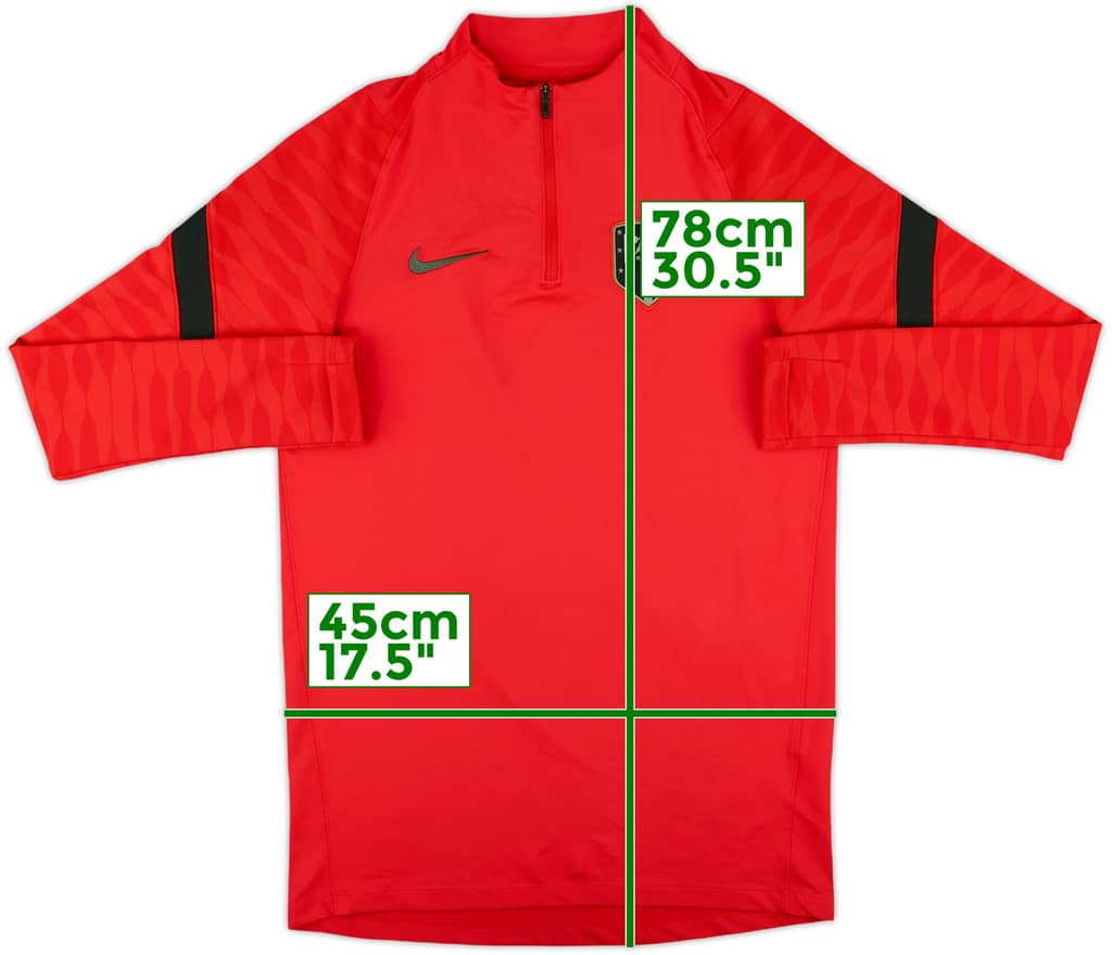 2021-22 Atletico Madrid Nike 1/4 Zip Drill Top - 8/10 - (S)