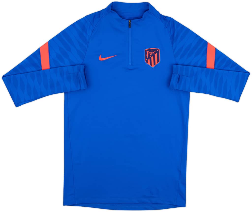 2021-22 Atletico Madrid Nike 1/4 Zip Drill Top - 8/10 - (S)