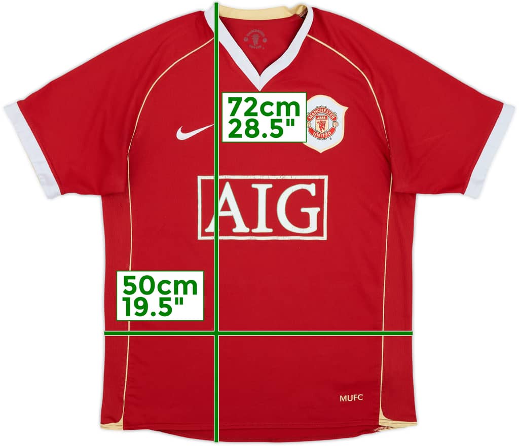 2006-07 Manchester United Home Shirt - 5/10 - (L)