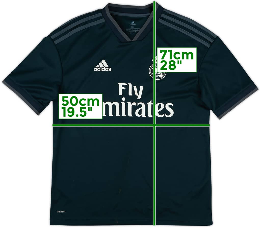 2018-19 Real Madrid Away Shirt - 7/10 - (XL.Boys)