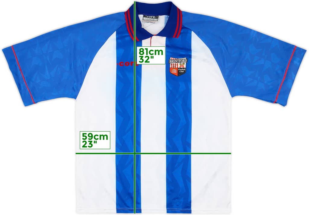 1995-96 Brentford Away Shirt - 8/10 - (XL)