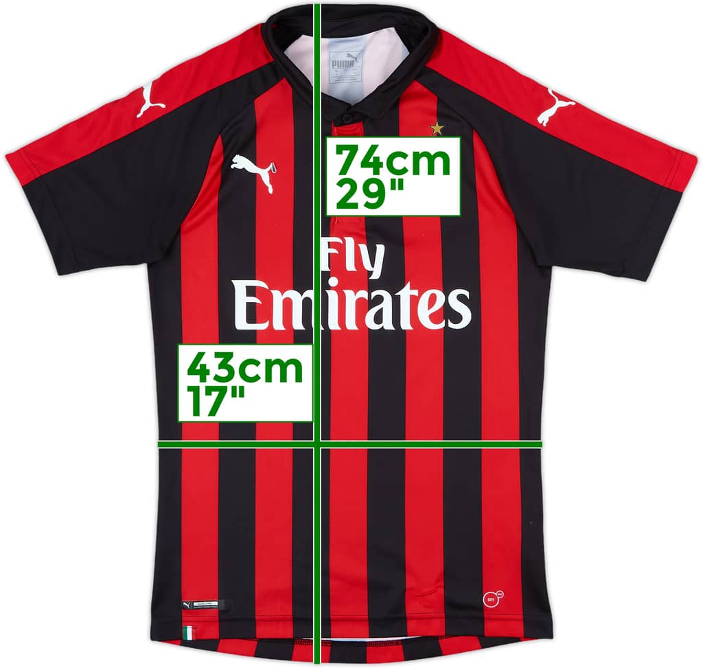2018-19 AC Milan Home Shirt - 6/10 - (S)