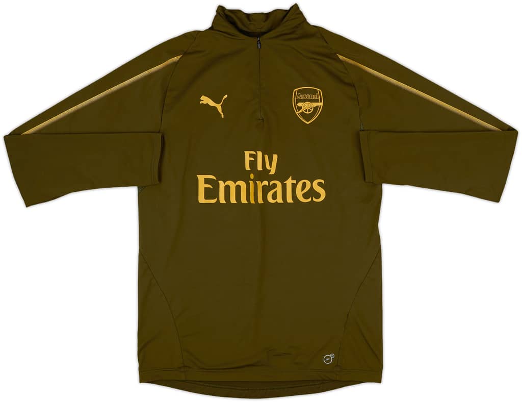 2018-19 Arsenal Puma 1/4 Zip Drill Top - 8/10 - (M)