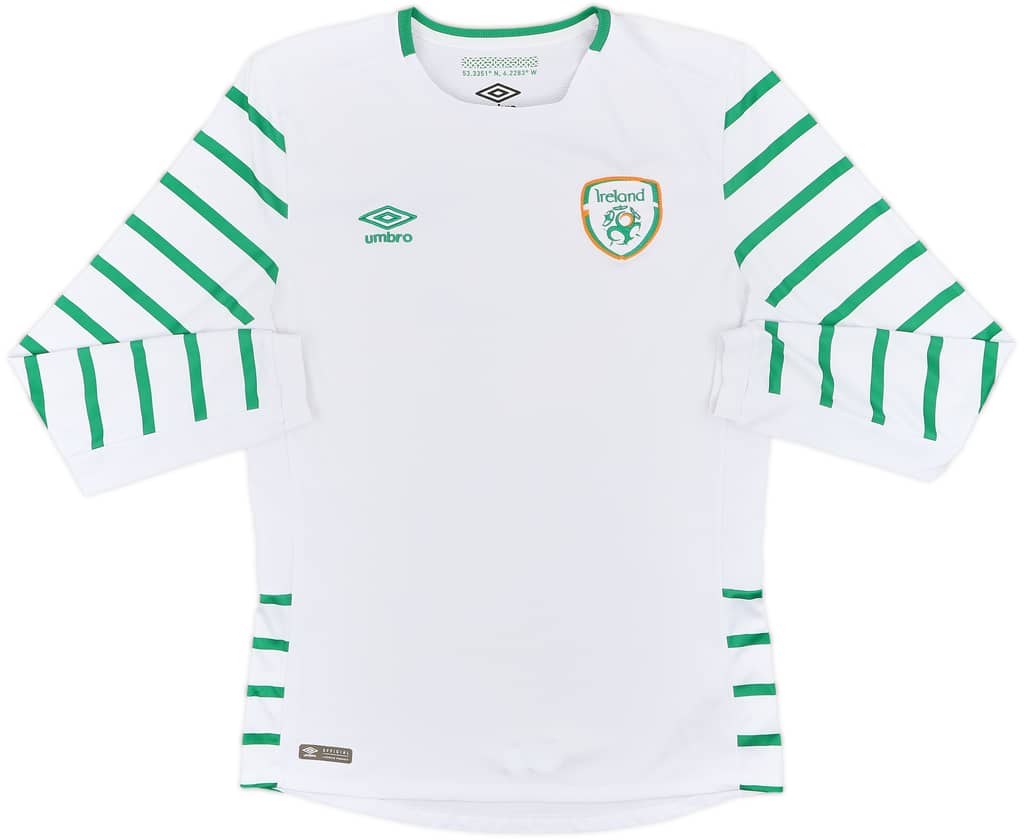 2016-17 Ireland Away L/S Shirt - 9/10 - (M)