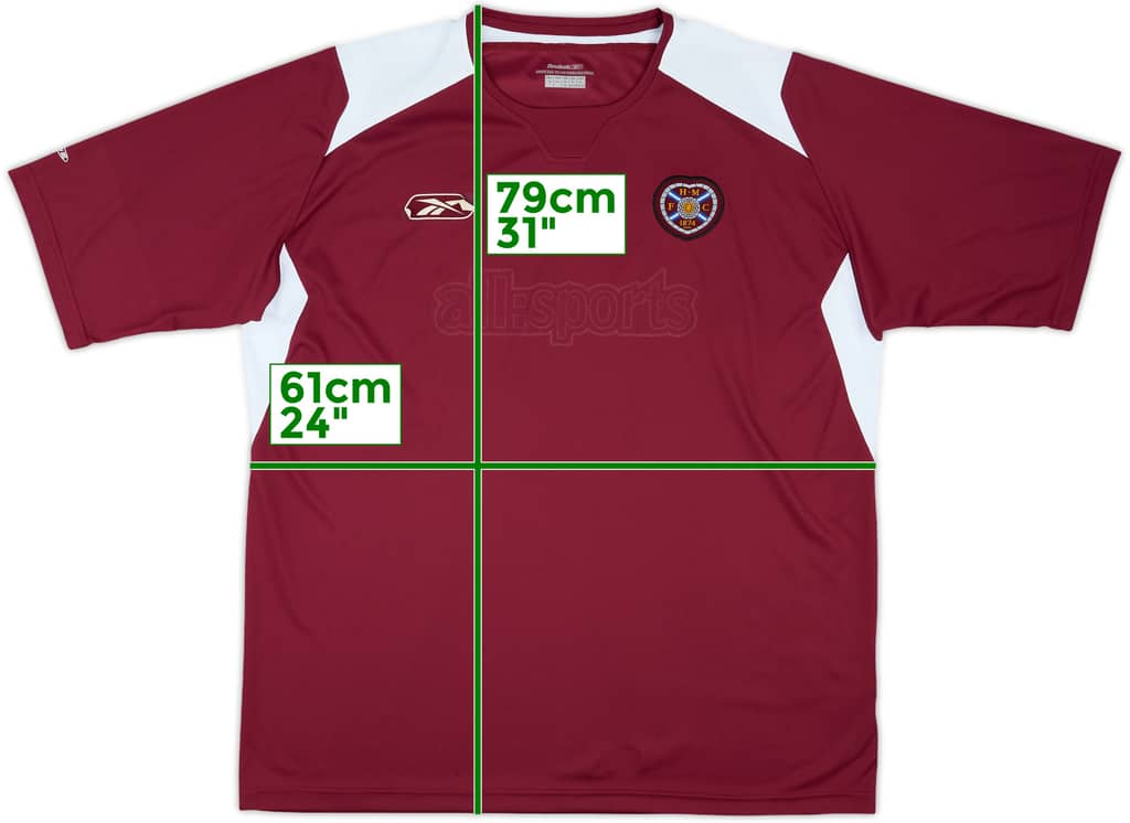 2004-05 Hearts Home Shirt - 4/10 - (XL)