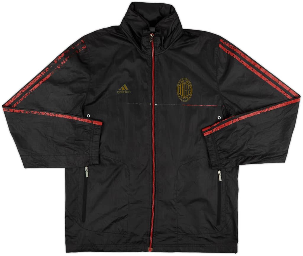 2011-12 AC Milan adidas Hooded Rain Jacket - 5/10 - (L)