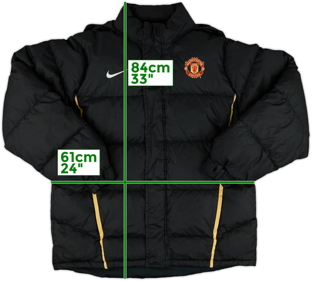 2008-09 Manchester United Nike Padded Bench Coat - 8/10 - (M)