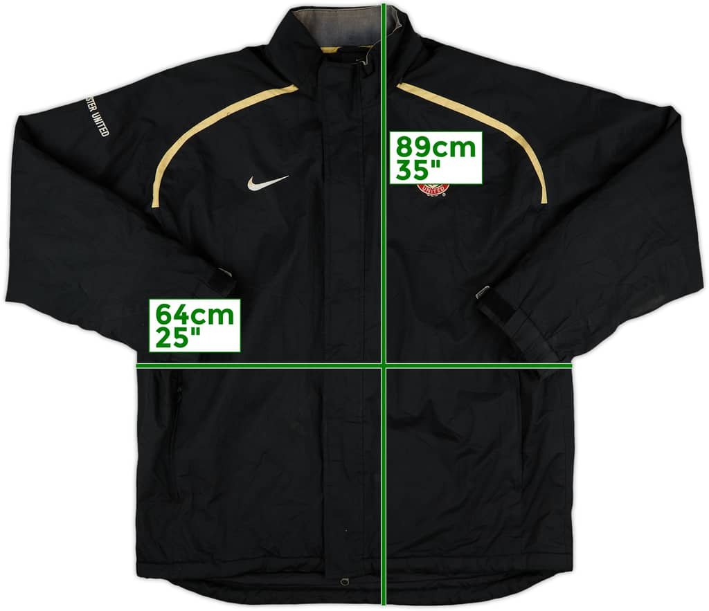 2006-07 Manchester United Nike Padded Bench Coat - 8/10 - (L)