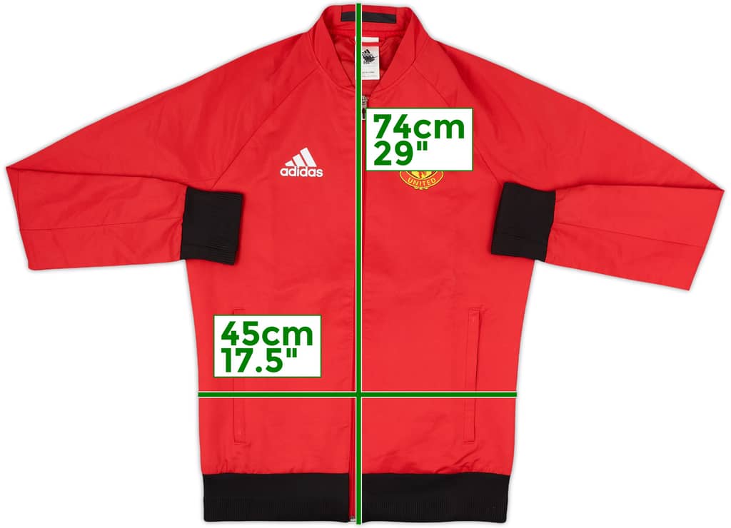 2015-16 Manchester United adidas Track Jacket - 8/10 - (XS)