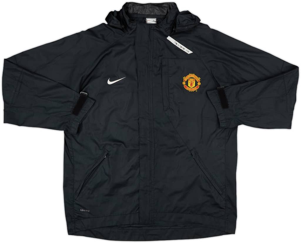 2007-08 Manchester United Nike Hooded Rain Jacket - 8/10 - (M)