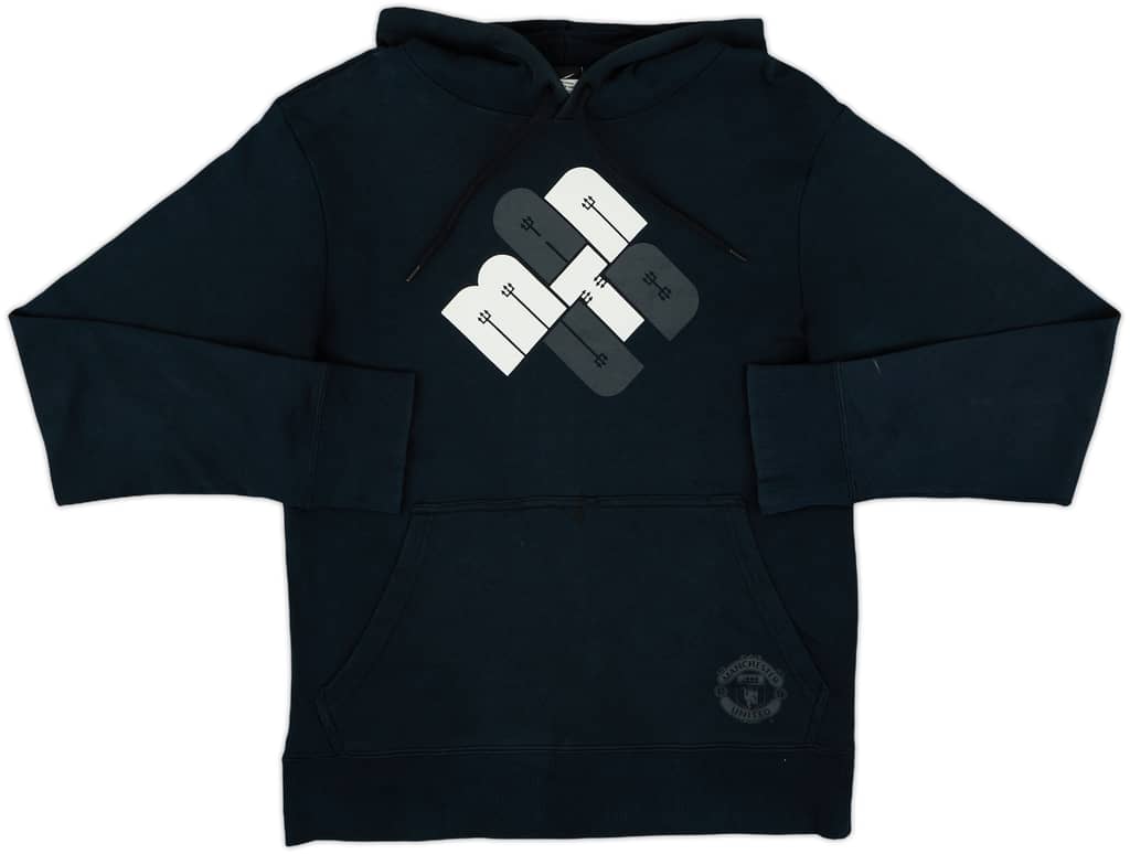 2010-11 Manchester United Nike Hooded Sweat Top - 7/10 - (S)