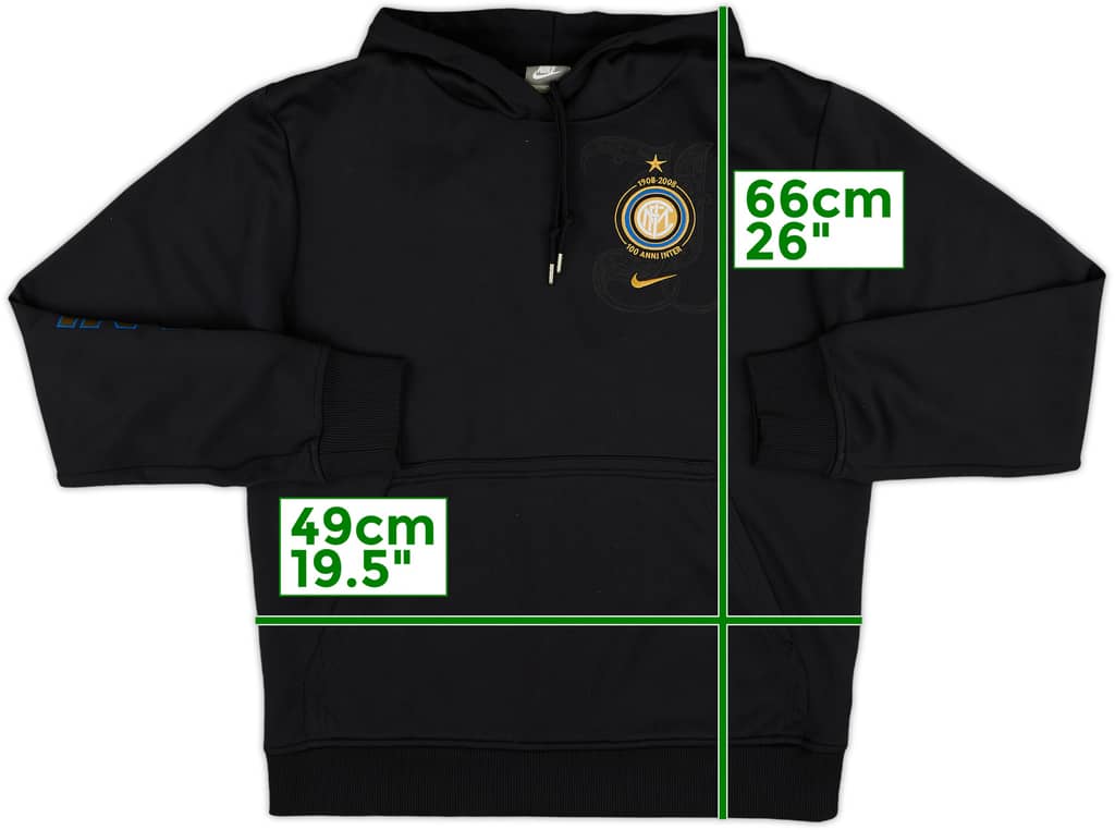 2008-09 Inter Milan Nike Hooded Top - 8/10 - (S)