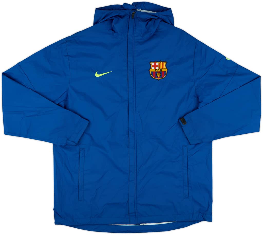 2009-10 Barcelona Nike Hooded Rain Jacket - 7/10 - (M)