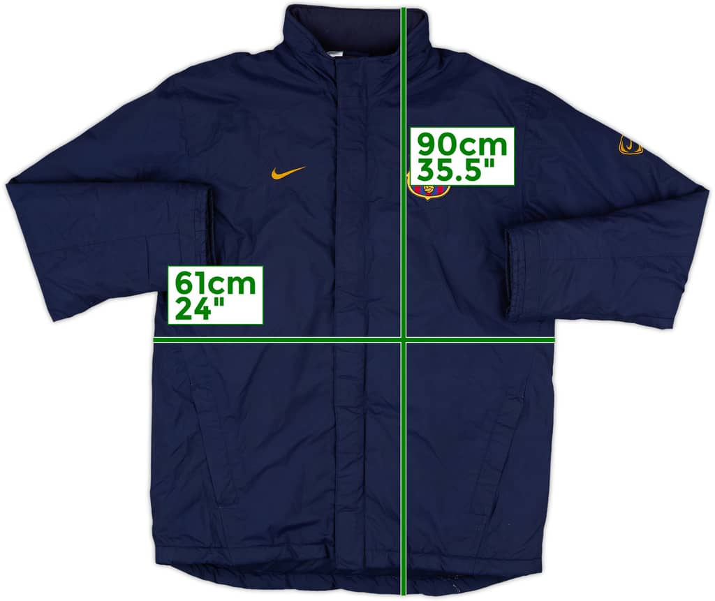 2003-04 Barcelona Nike Padded Bench Coat - 8/10 - (M)