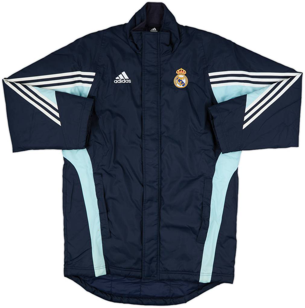 2003-04 Real Madrid adidas Padded Bench Coat - 7/10 - (XL)