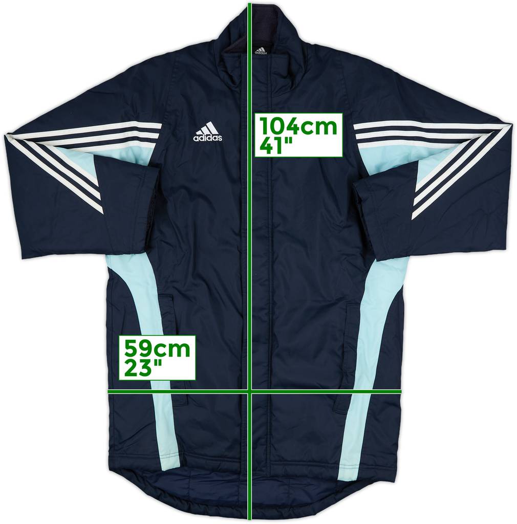 2003-04 Real Madrid adidas Padded Bench Coat - 7/10 - (XL)