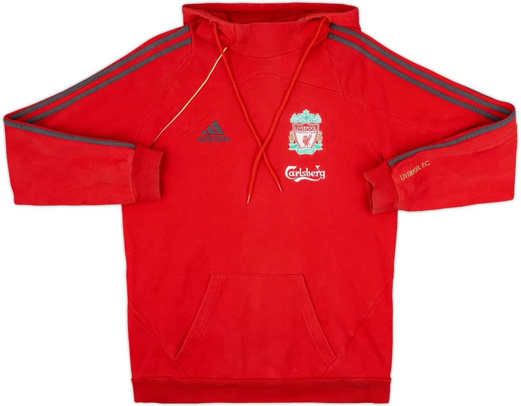 2009-10 Liverpool adidas Hooded Top - 8/10 - (M)