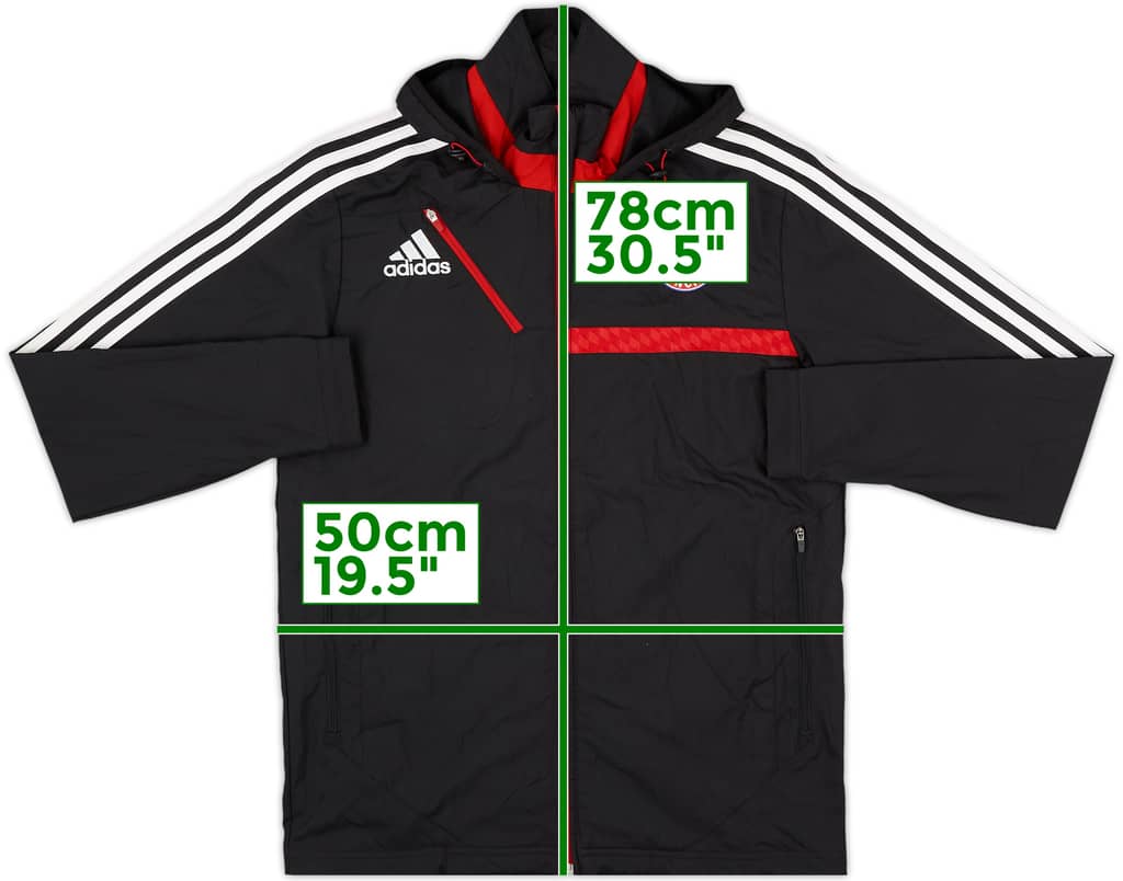 2013-14 Bayern Munich adidas Hooded Track Jacket - 8/10 - (M)