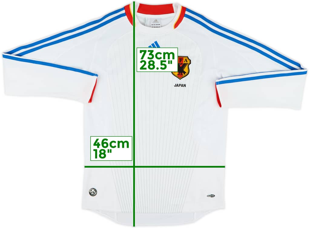 2008-09 Japan Away L/S Shirt - 8/10 - (S)