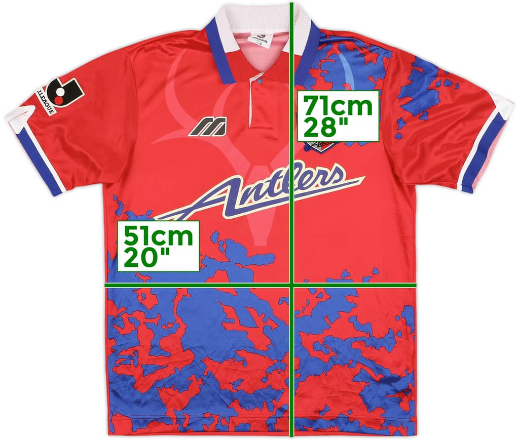 1995-97 Kashima Antlers Home Shirt - 8/10 - (M)