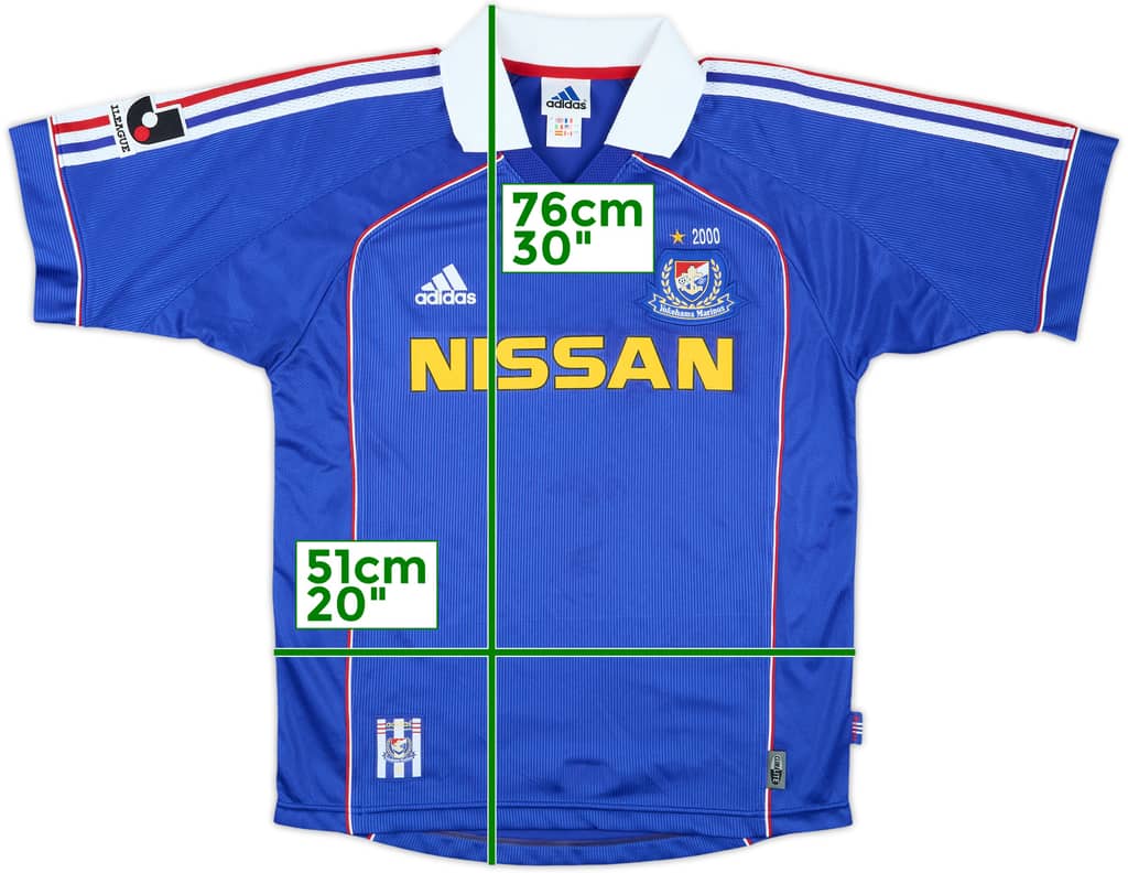 2000 Yokohama Marinos Home Shirt - 9/10 - (M)