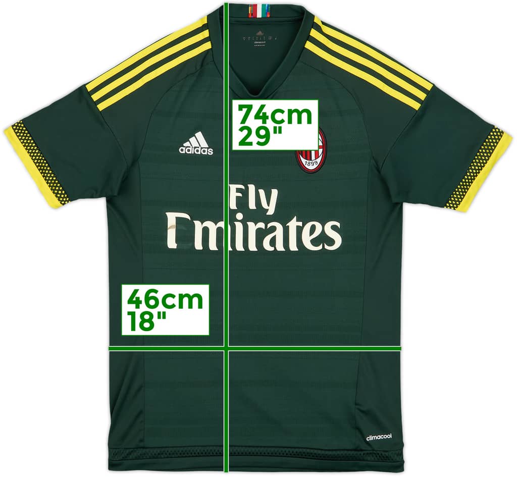 2015-16 AC Milan Third Shirt - 4/10 - (S)