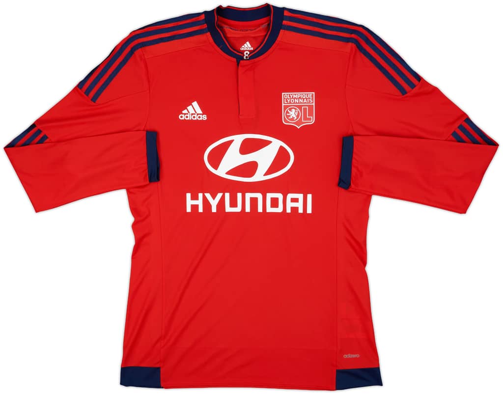 2015-16 Lyon Player Issue Away L/S Shirt - 9/10 - (L)