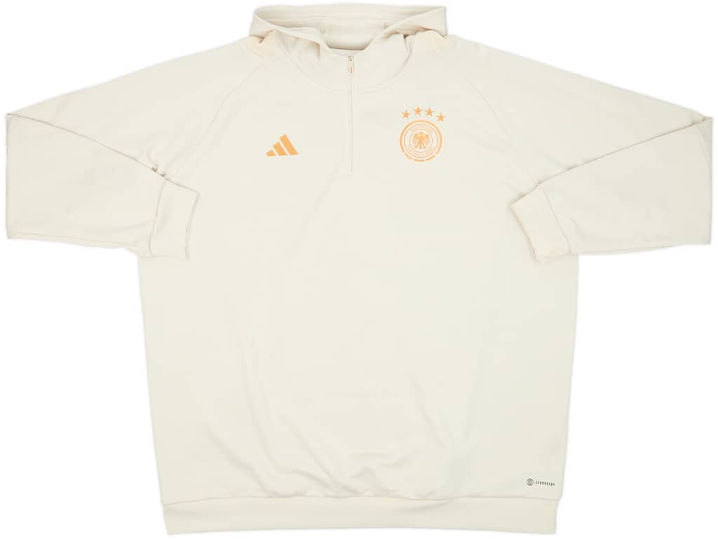 2022-23 Germany adidas 1/4 Zip Hooded Training Top - 8/10 - (3XL)