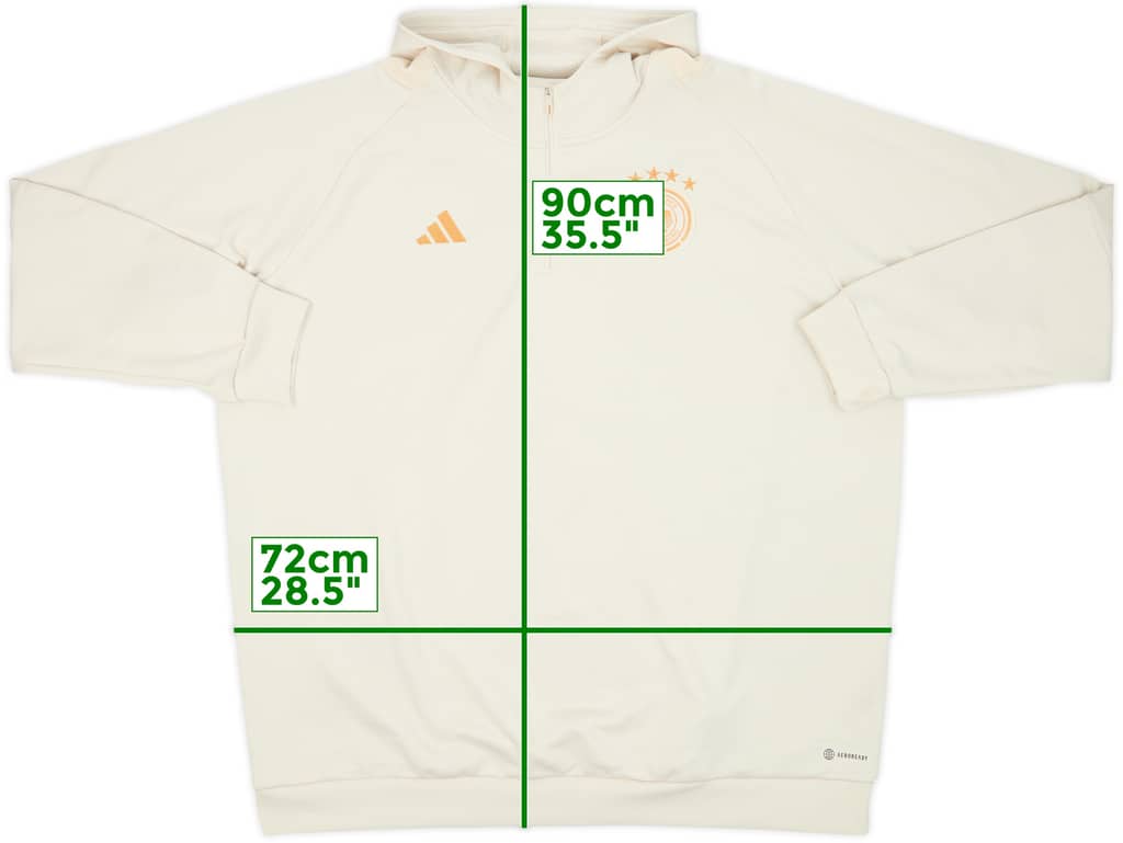 2022-23 Germany adidas 1/4 Zip Hooded Training Top - 8/10 - (3XL)
