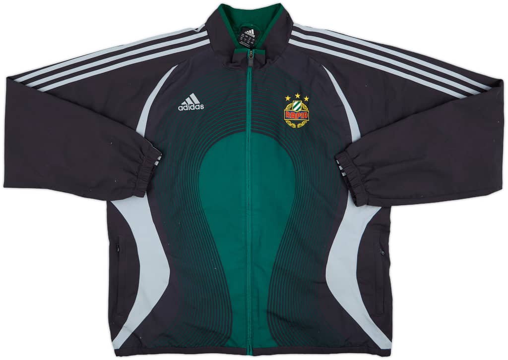 2005-06 Rapid Vienna adidas Hooded Rain Jacket - 9/10 - (XL)