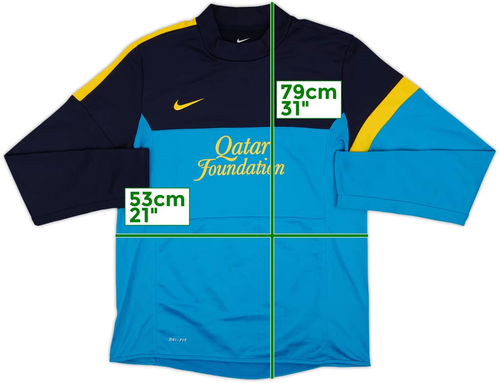 2012-13 Barcelona Nike Sweat Top - 8/10 - (L)