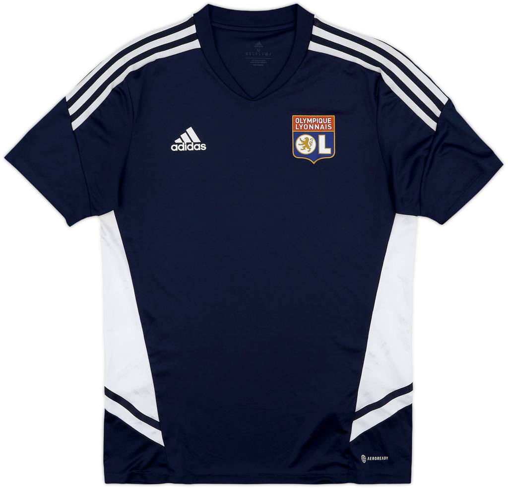 2022-23 Lyon adidas Training Shirt - 8/10 - (M)