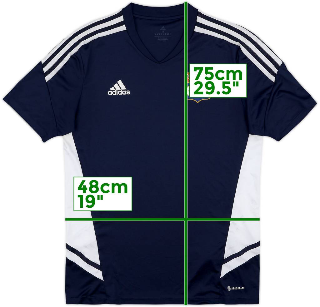 2022-23 Lyon adidas Training Shirt - 8/10 - (M)