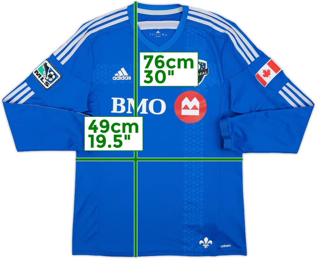 2013-14 Montreal Impact Authentic Home L/S Shirt - 8/10 - (L)
