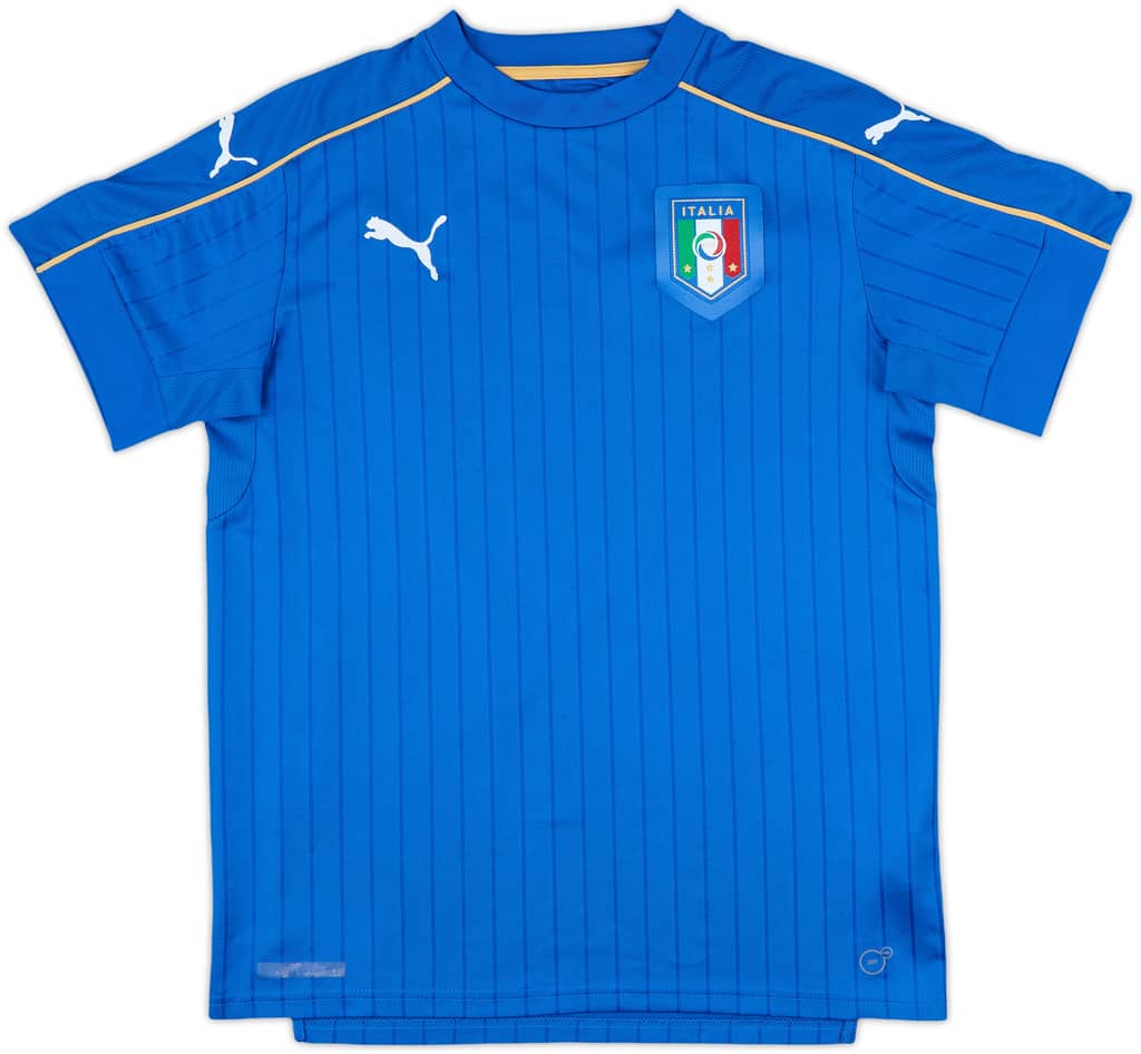 2016-17 Italy Home Shirt - 9/10 - (XL.Boys)