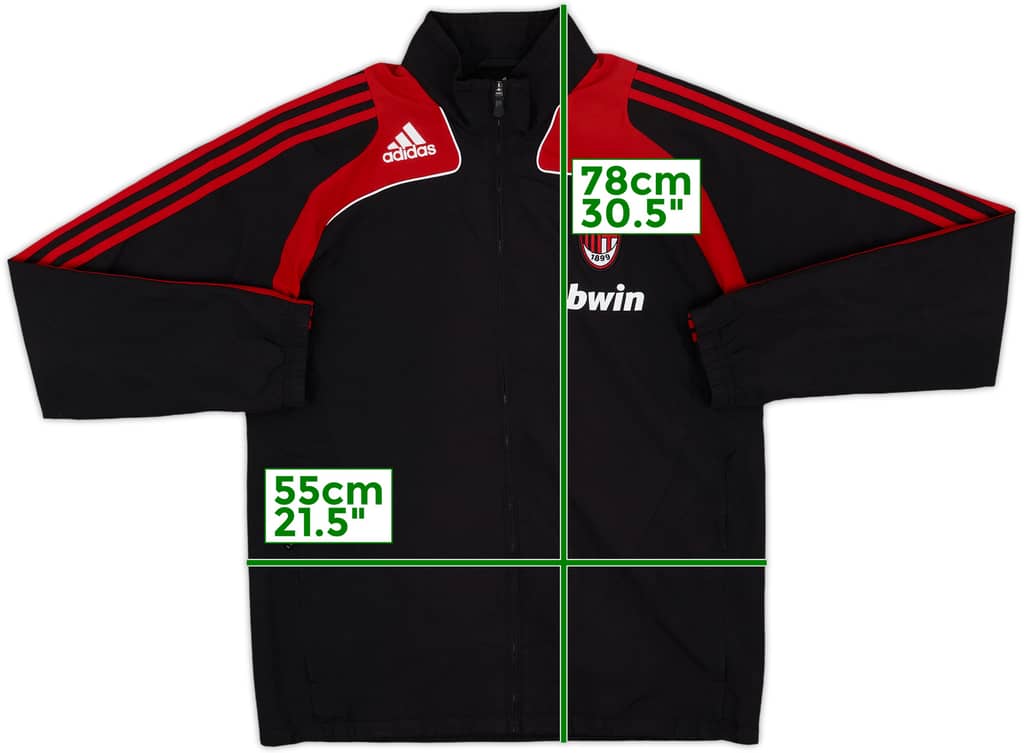 2008-09 AC Milan adidas Track Jacket - 8/10 - (M)