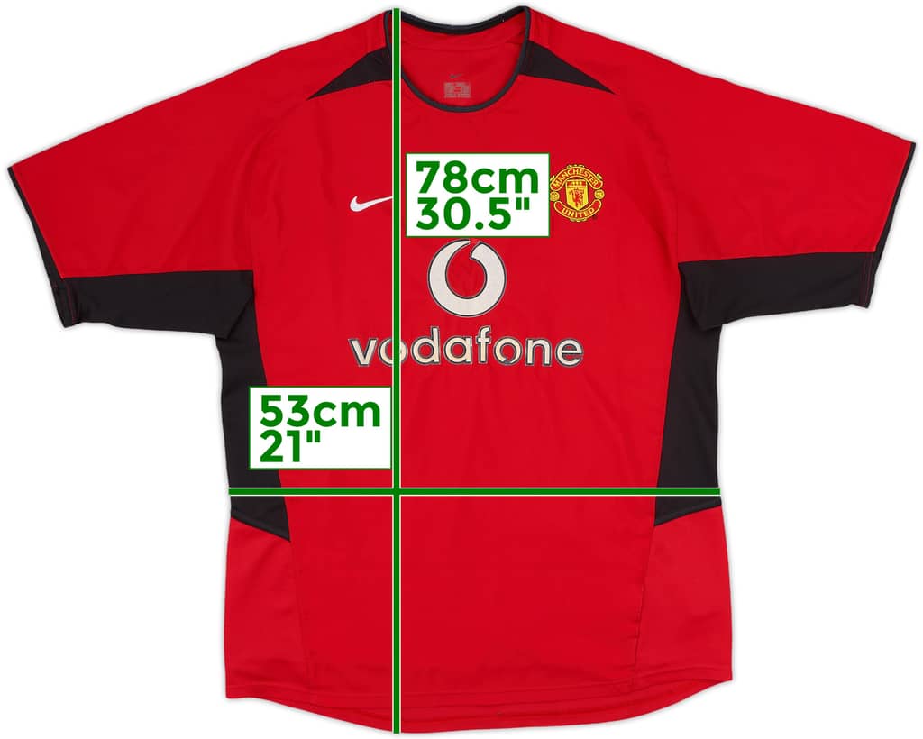 2002-04 Manchester United Home Shirt - 5/10 - (M)