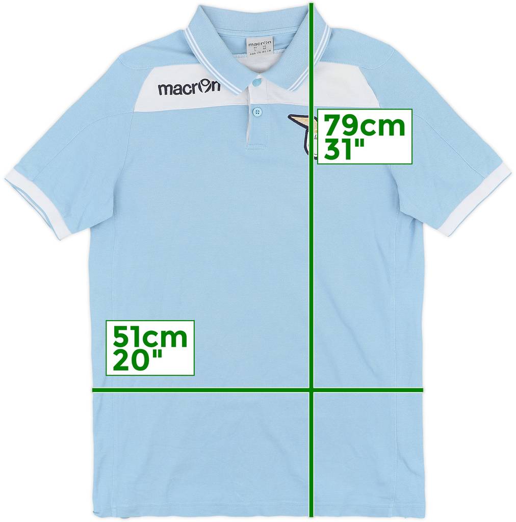 2013-14 Lazio Macron Polo Shirt - 8/10 - (L)