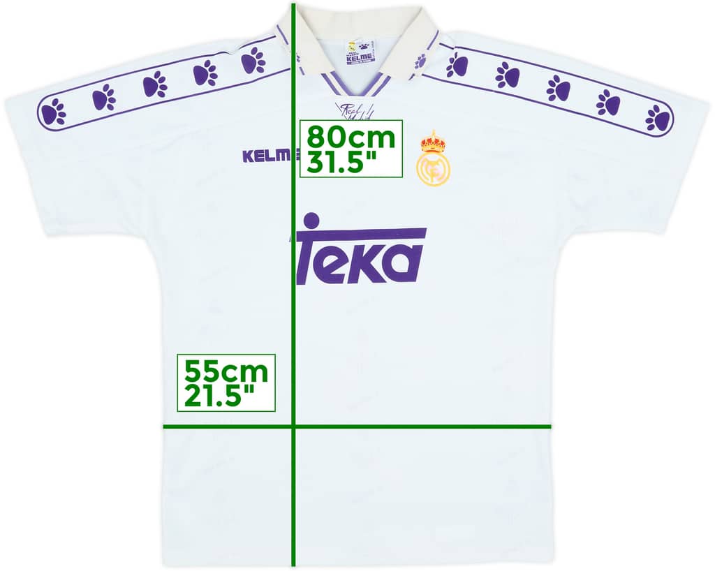 1994-96 Real Madrid Home Shirt - 6/10 - (M)