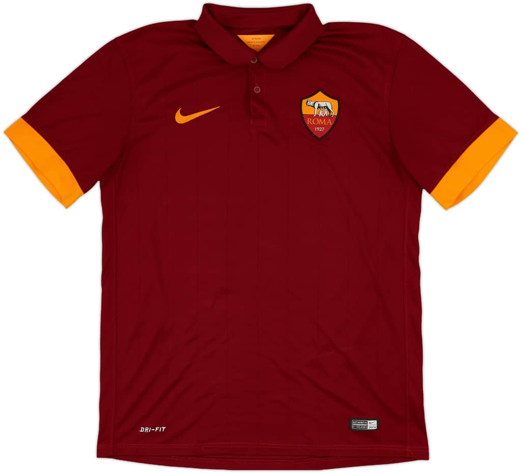 2014-15 Roma Home Shirt De Rossi #16 - 7/10 - (M)
