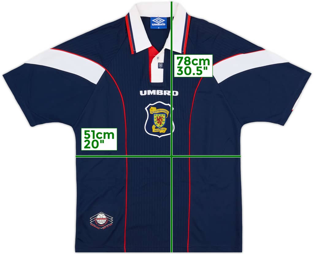 1996-98 Scotland Home Shirt - 10/10 - (M)