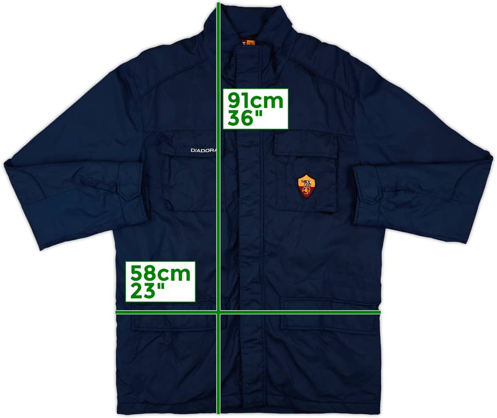 2006-07 Roma Diadora Padded Bench Coat - 8/10 - (XL)