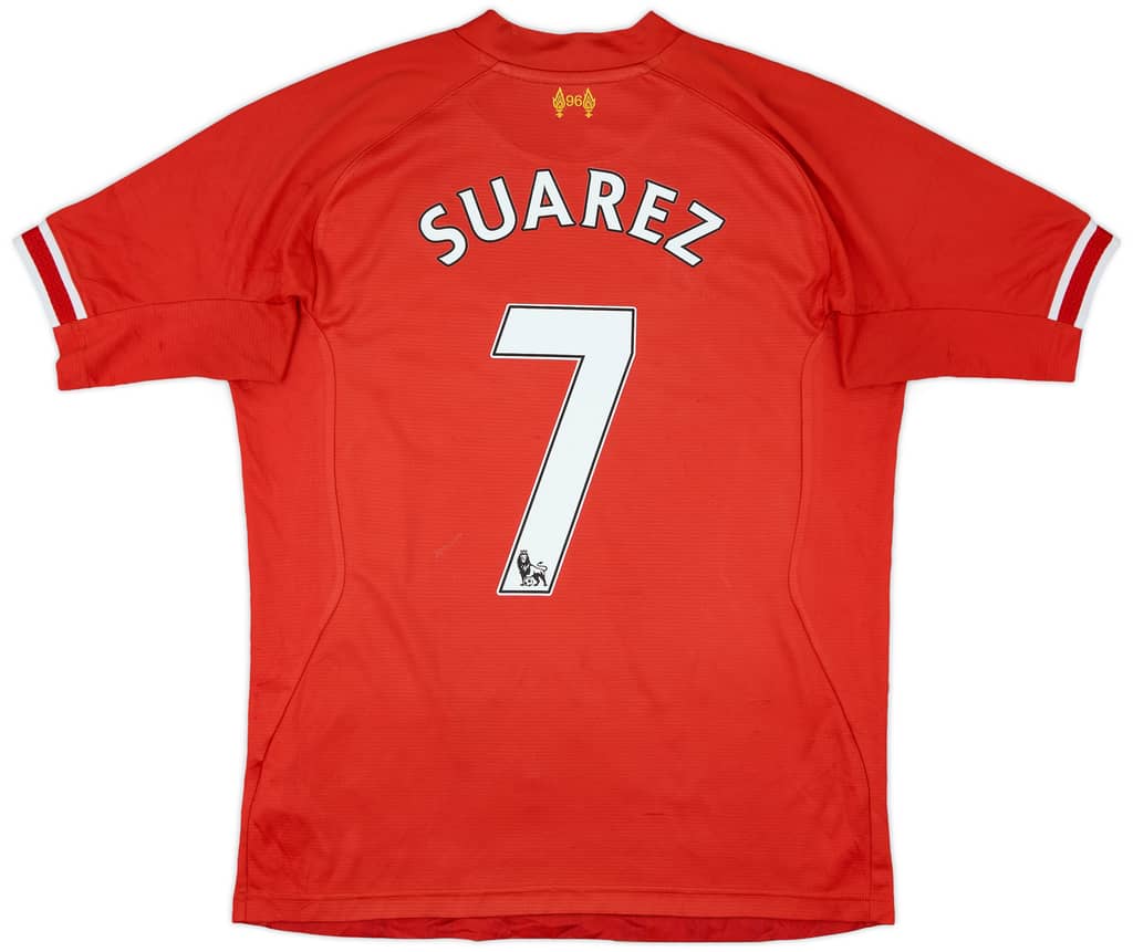 2013-14 Liverpool Home Shirt Suarez #7