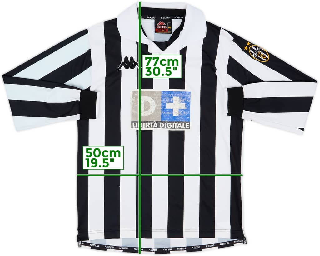 1998-99 Juventus Home L/S Shirt - 5/10 - (S)