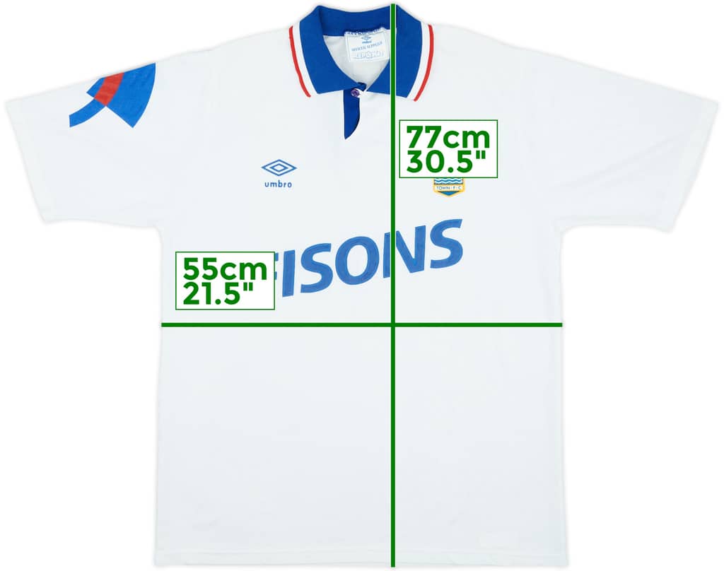 1991-92 Ipswich Away Shirt - 8/10 - (XL)