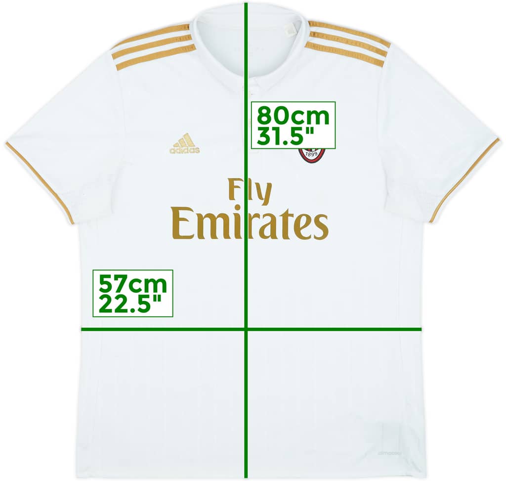 2016-17 AC Milan Away Shirt - 7/10 - (XL)