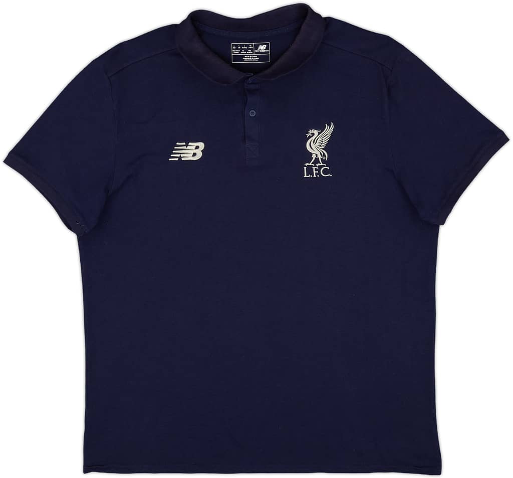 2017-18 Liverpool New Balance Polo Shirt - 9/10 - (L)