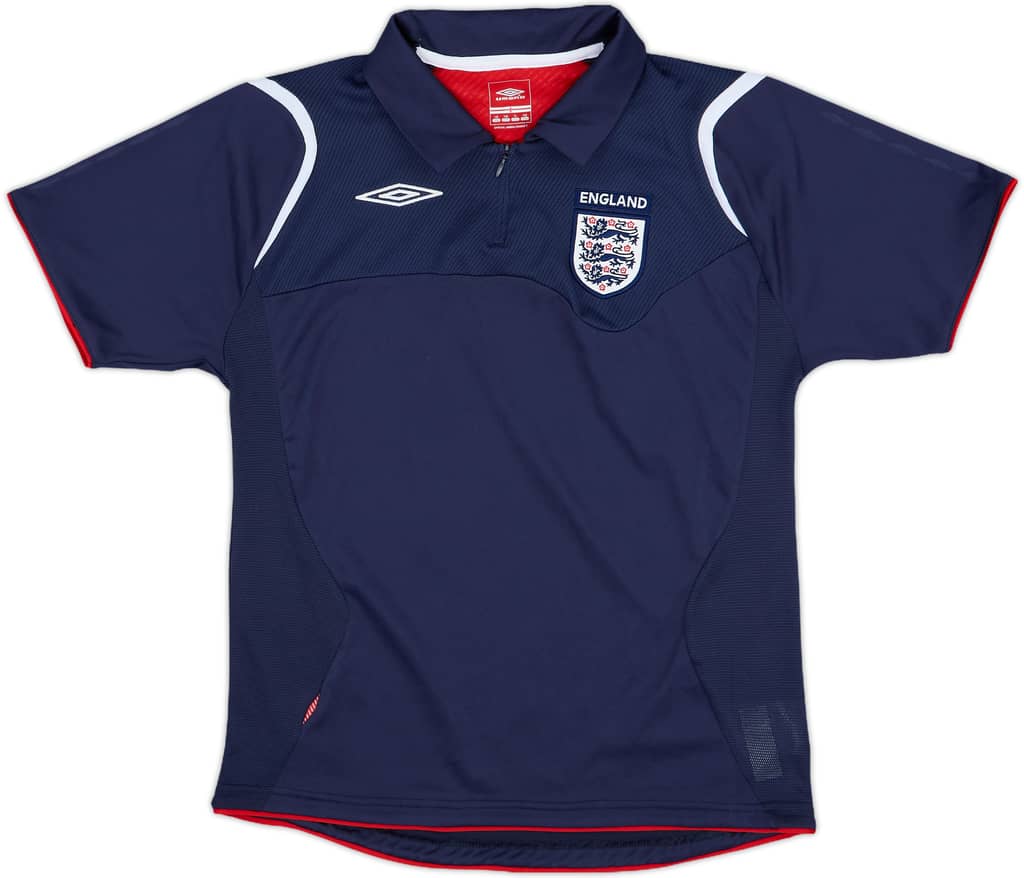 2006-07 England Umbro 1/4 Zip Training Shirt - 9/10 - (L.Boys)