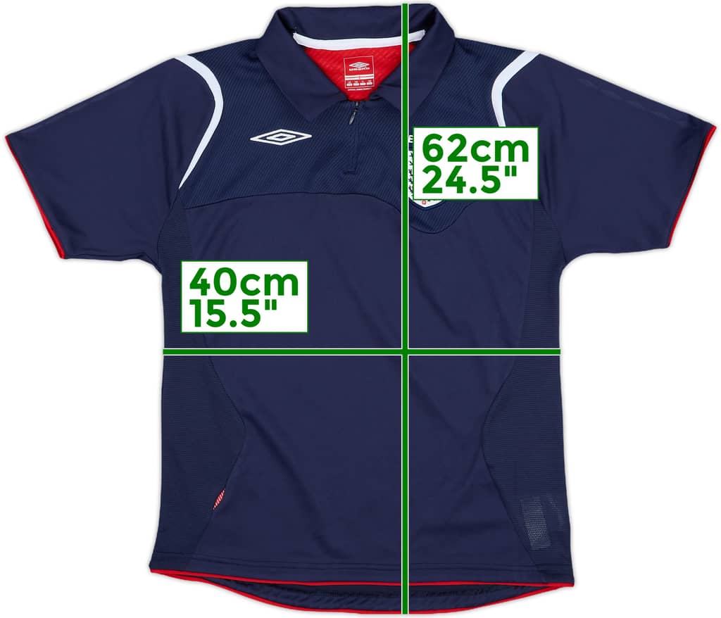 2006-07 England Umbro 1/4 Zip Training Shirt - 9/10 - (L.Boys)